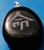 Amulett Schriftzeichen "Schicksal auf Onyx
