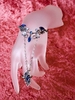 Fantasy-Handkette Blütenkranz - blau
